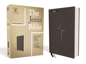 The Jesus Bible, ESV Edition, Cloth over Board, Gray