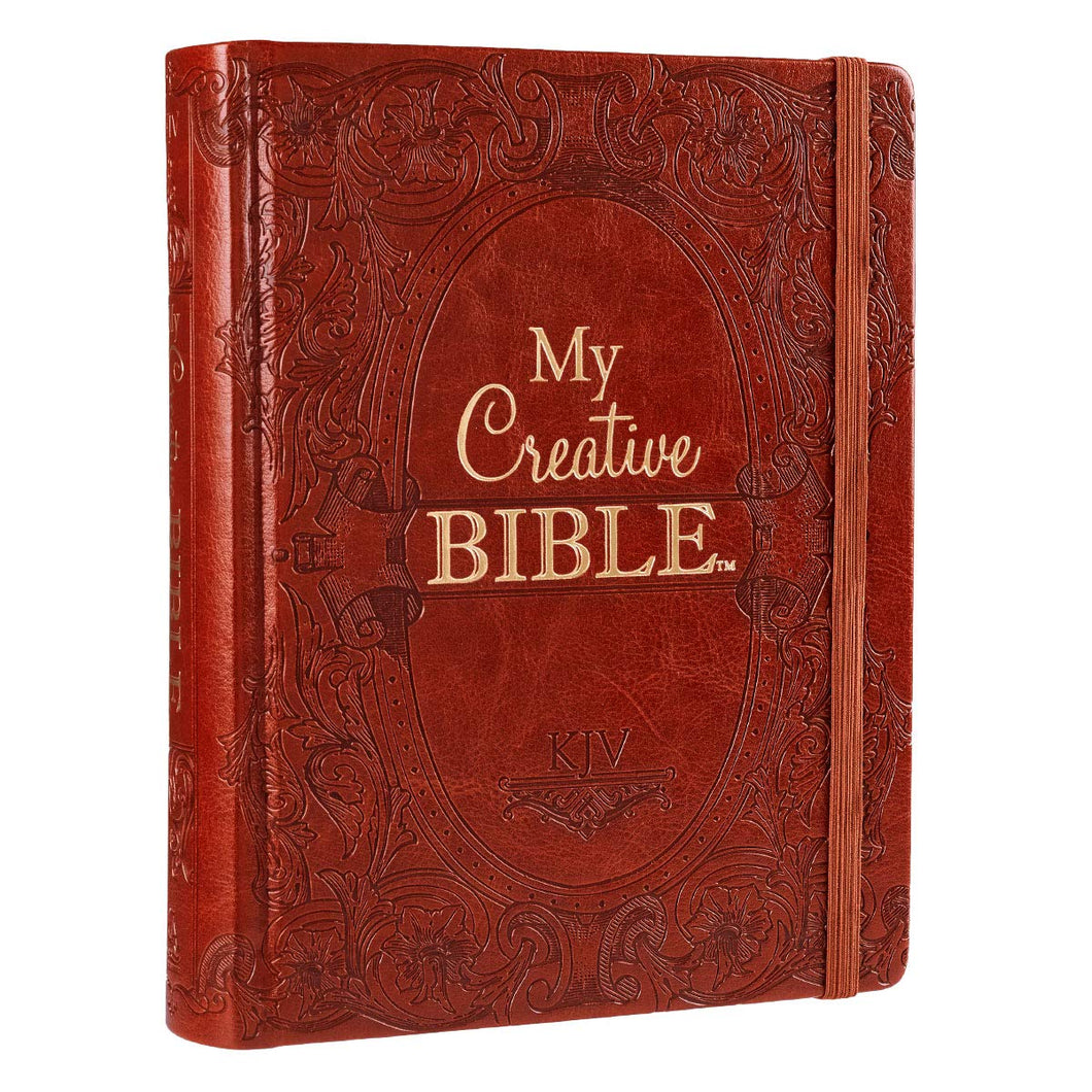 KJV Journaling Bible My Creative Bible Brown Faux Leather Hardcover - KJV032