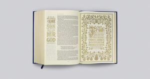 ESV Illuminated Bible, Art Journaling Edition Cloth over Board, Navy