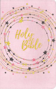 NIV, Bible for Kids, Flexcover, Pink/Gold, Red Letter, Comfort Print: Thinline Edition