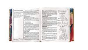 Inspire PRAYER Bible NLT LeatherLike Hardcover (Gold)