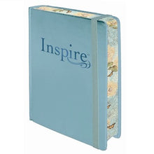 Load image into Gallery viewer, Inspire Bible Large Print NLT Leatherlike Hardcover, Tranquil Blue
