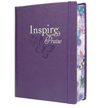 Load image into Gallery viewer, Inspire PRAISE Bible Large Print NLT LeatherLike Hardcover, Purple
