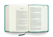 Load image into Gallery viewer, ESV Single Column Journaling Bible TruTone®, Teal, Resplendent Cross Design
