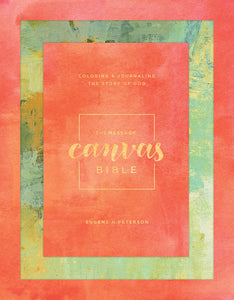 The Message Canvas Bible Hardcover, Spring Palette