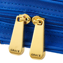 Load image into Gallery viewer, Purse-Style Amazing Grace in Blue Bible Cover
