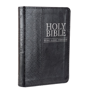 Black Faux Leather King James Version Pocket Bible - KJV013