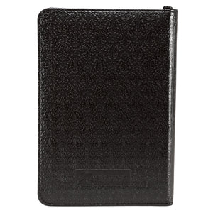 Black Faux Leather Zippered Pocket Bible KJV - KJV015