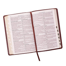 Load image into Gallery viewer, Burgundy Faux Leather Deluxe King James Version Gift Bible with Thumb Index - KJV020
