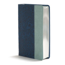 Load image into Gallery viewer, CSB Disciple&#39;s Study Bible--soft leather-look, navy blue/mist
