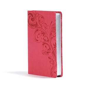 CSB Ultrathin Reference Bible, Pink LeatherTouch