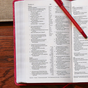 CSB Ultrathin Reference Bible, Pink LeatherTouch