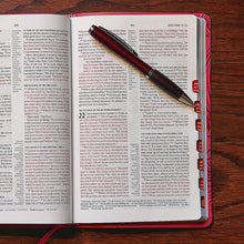 Load image into Gallery viewer, CSB Ultrathin Reference Bible, Pink LeatherTouch, Thumb-Indexed
