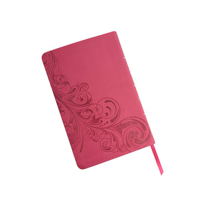 CSB Ultrathin Reference Bible, Pink LeatherTouch, Thumb-Indexed