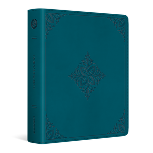 ESV Journaling Bible TruTone, Deep Teal, Fleur-de-lis Design