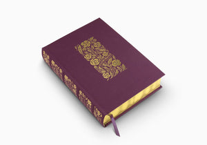 ESV Illuminated Bible, Art Journaling Edition Cloth over Board, Eggplant