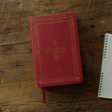 Load image into Gallery viewer, ESV Study Bible - Personal Size (TruTone®, Crimson, Engraved Cross Design)
