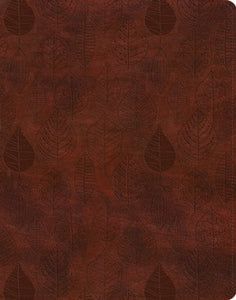 ESV Single Column Journaling Bible TruTone®, Chestnut, Leaves Design