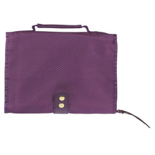 Load image into Gallery viewer, Grace Purple Tri-fold Organizer Bible Cover
