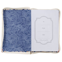 Load image into Gallery viewer, I Can Do All Things Scattered Leaf Faux Leather Classic Journal with Zipped Closure - Philippians 4:13
