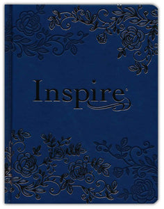 Inspire Bible NLT Leatherlike Hardcover, Navy