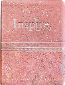 Inspire Bible for Girls NLT Leatherlike, Pink