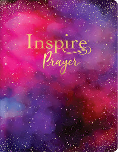 Inspire PRAYER Bible Giant Print NLT LeatherLike, Purple