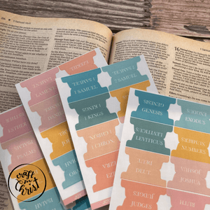 Bible Tabs - Craft for Christ - Joy - Pealable sticker for Journaling Medium and Small Bibles