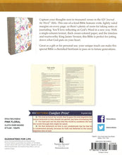 Load image into Gallery viewer, KJV Comfort Print Journal the Word Bible, Cloth over Board, Pink Floral
