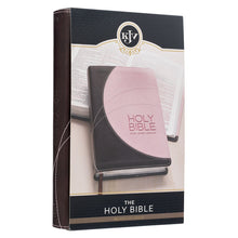 Load image into Gallery viewer, Brown and Pink Faux Leather King James Version Deluxe Gift Bible KJV052
