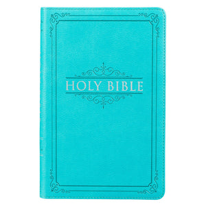 Teal Faux Leather King James Version Gift Edition Bible KJV059