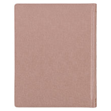 Load image into Gallery viewer, Pearlescent Mauve Faux Leather Hardcover Large Print KJV Note-taking Bible - KJV188
