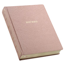 Load image into Gallery viewer, Pearlescent Mauve Faux Leather Hardcover Large Print KJV Note-taking Bible - KJV188

