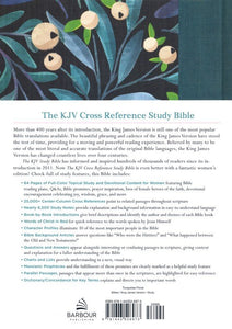 KJV Cross Reference Study Bible--cloth over hardcover, turquoise floral