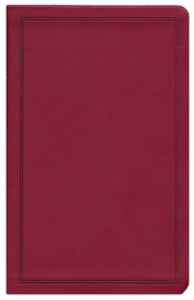KJV Deluxe Gift Bible--soft leather-look, burgundy