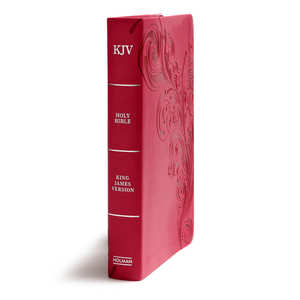 KJV Giant Print Reference Bible, Pink LeatherTouch, Indexed