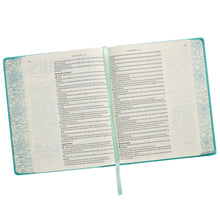Load image into Gallery viewer, KJV Holy Bible My Creative Bible, Teal Hardcover Faux Leather - KJV033
