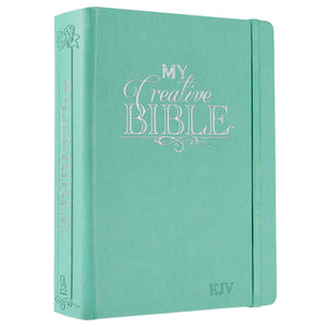 KJV Holy Bible My Creative Bible, Teal Hardcover Faux Leather - KJV033