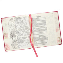 Load image into Gallery viewer, KJV Holy Bible, My Creative Bible, Pink Hardcover Faux Leather Journaling Bible - KJV030
