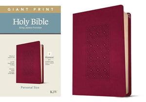 KJV Personal Size Giant Print Bible, Filament Enabled Edition Cranberry