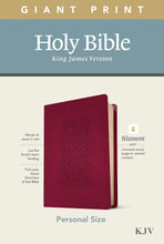 Load image into Gallery viewer, KJV Personal Size Giant Print Bible, Filament Enabled Edition Cranberry

