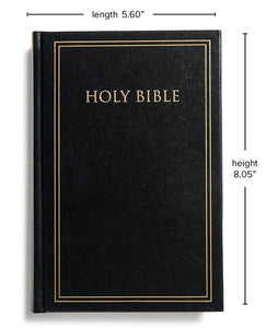 KJV Pew Bible--hardcover, black