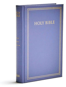 KJV Pew Bible--hardcover, blue