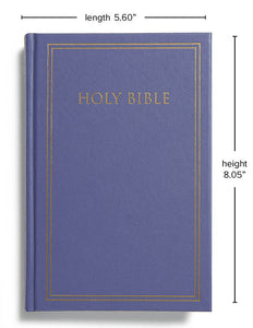 KJV Pew Bible--hardcover, blue