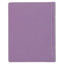 Load image into Gallery viewer, KJV Purple Floral Faux Leather Hardcover Note-taking Bible KJV129
