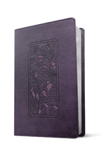 Load image into Gallery viewer, KJV Thinline Reference Bible, Filament Enabled Edition LeatherLike, Floral Frame Purple
