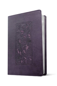 KJV Thinline Reference Bible, Filament Enabled Edition LeatherLike, Floral Frame Purple
