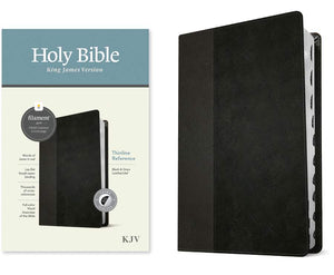 KJV Thinline Reference Bible, Filament Enabled Edition LeatherLike, Indexed, Black/Onyx