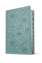 Load image into Gallery viewer, KJV Thinline Reference Bible, Filament Enabled Edition LeatherLike, Indexed, Floral Leaf Teal
