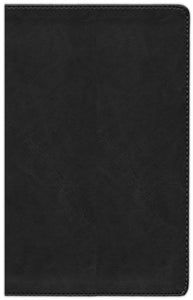 KJV Ultrathin Reference Bible--soft leather-look, black